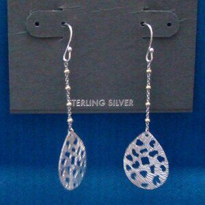 Studio Silver Sterling Silver Filigee Drops Dangle Earrings